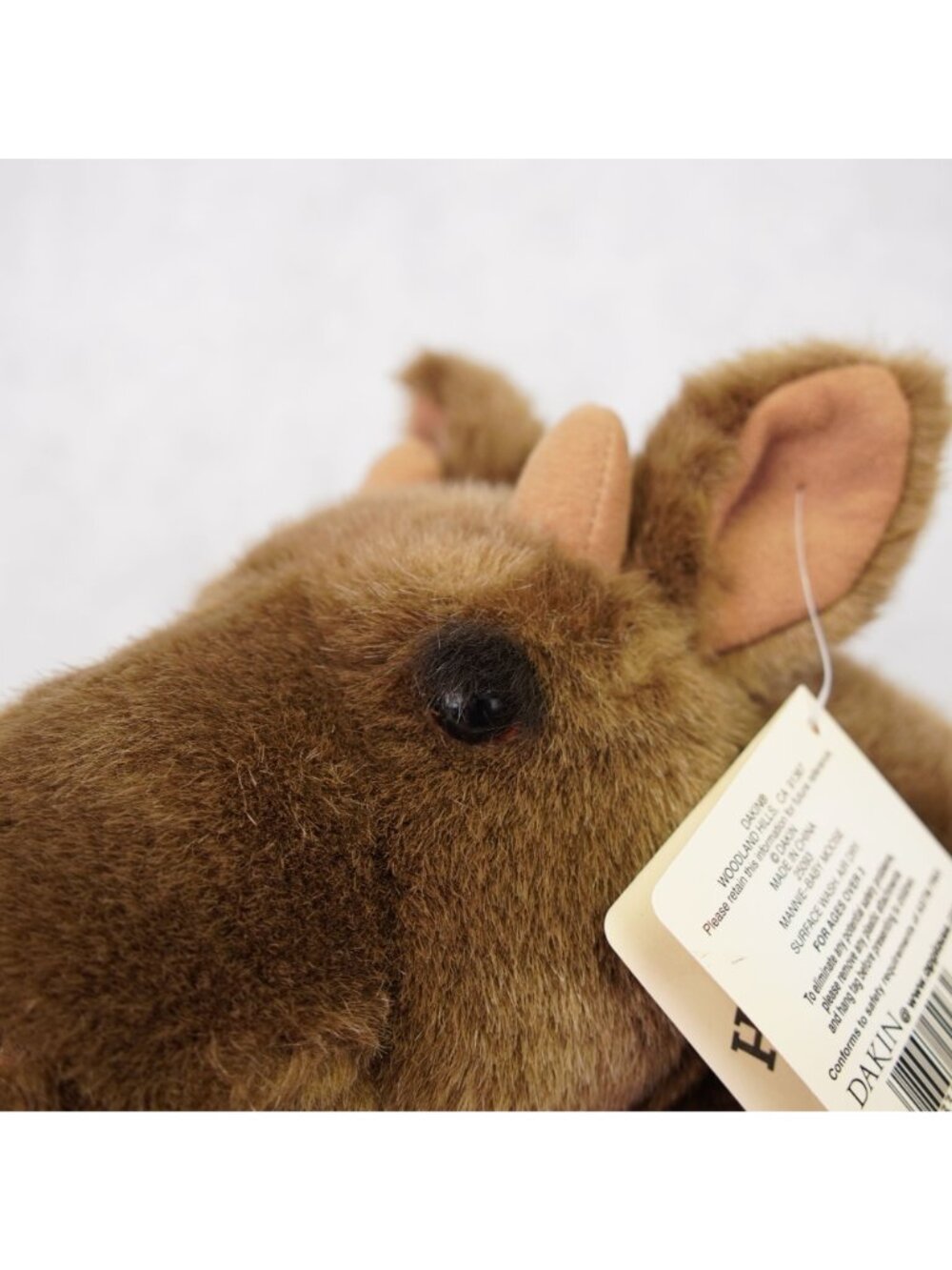 Dakin Brown Soft Mannie Moose Huggables Plush Stuffed Toy Friend 15" NWT - Picture 6 of 13